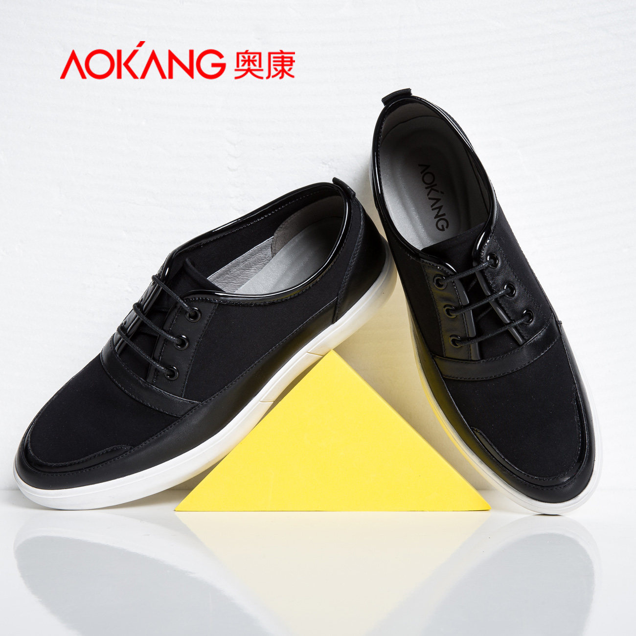 奥康男鞋 皮鞋 圆头