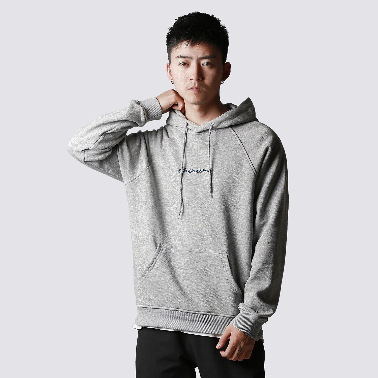 带帽卫衣男宽松