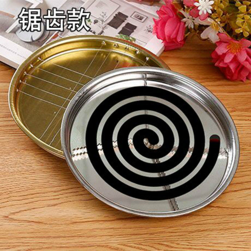 热销蚊香架_装的子盘托点蚊香架子批发灭蟑户外创意接灰支家用铁檀底