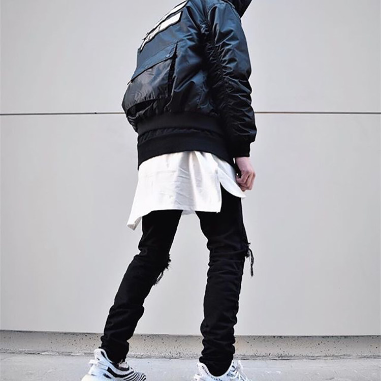 【特价】fog打底衫纯色短袖开衩美潮高街over专柜正品