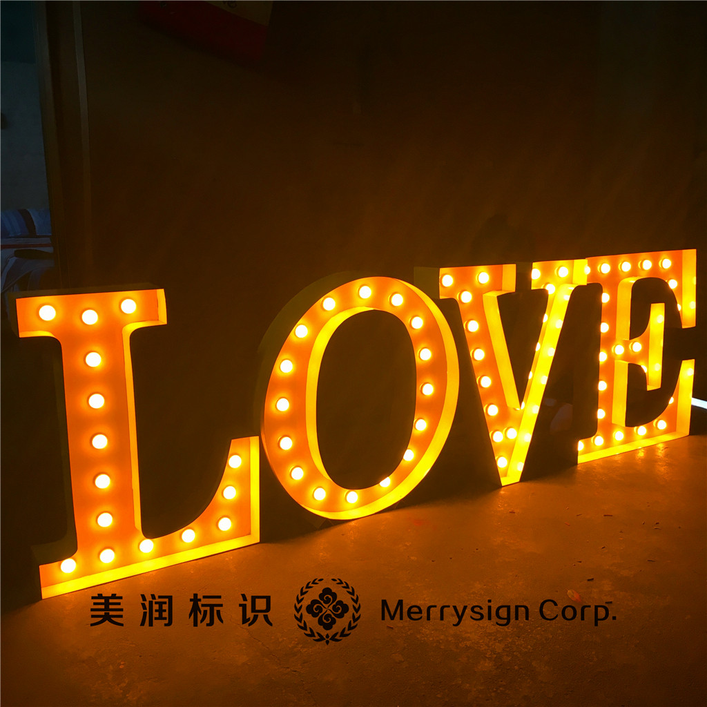 led字母灯 大_大灯泡字母灯love发光字英文字母定做led灯箱送12v电源