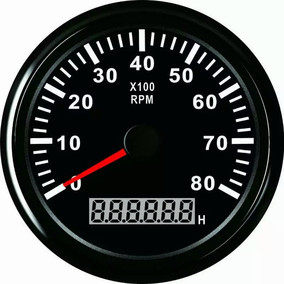 gps汽车速度表船舶海里表测速表 时速60公里安装85mm带灯带天线