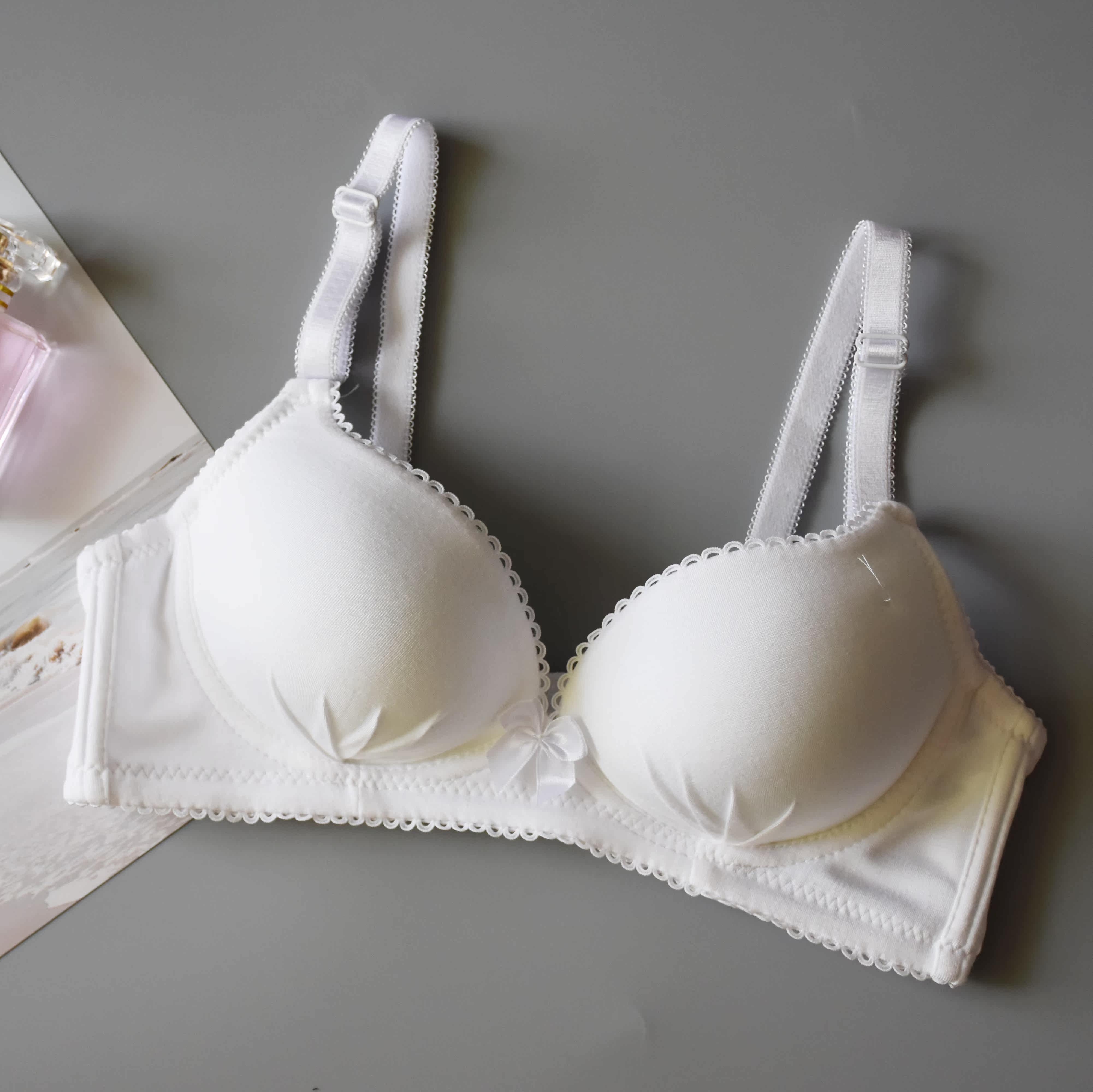 特价纯棉胸衣_内衣女16/17/18岁无钢圈高中生发育期纯棉少女文胸衣罩