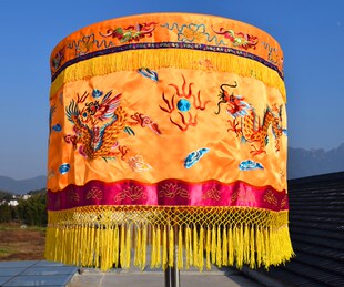 供佛宝盖 50厘米幢幡宝盖黄罗伞华盖宝顶宝盖佛教用品