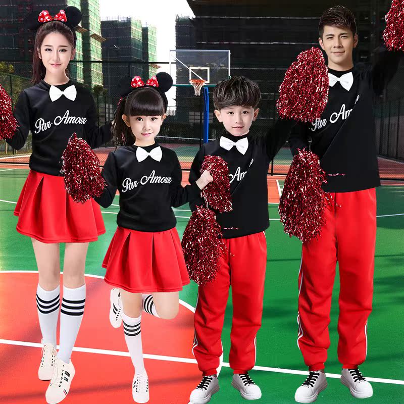 运动会服装_运动会开幕式举牌服装女套装学生拉拉队演出儿童啦啦操