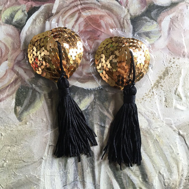 热销乳贴 情趣 流苏_z01血滴子流苏亮片乳贴妩媚性感可爱情趣内衣配饰