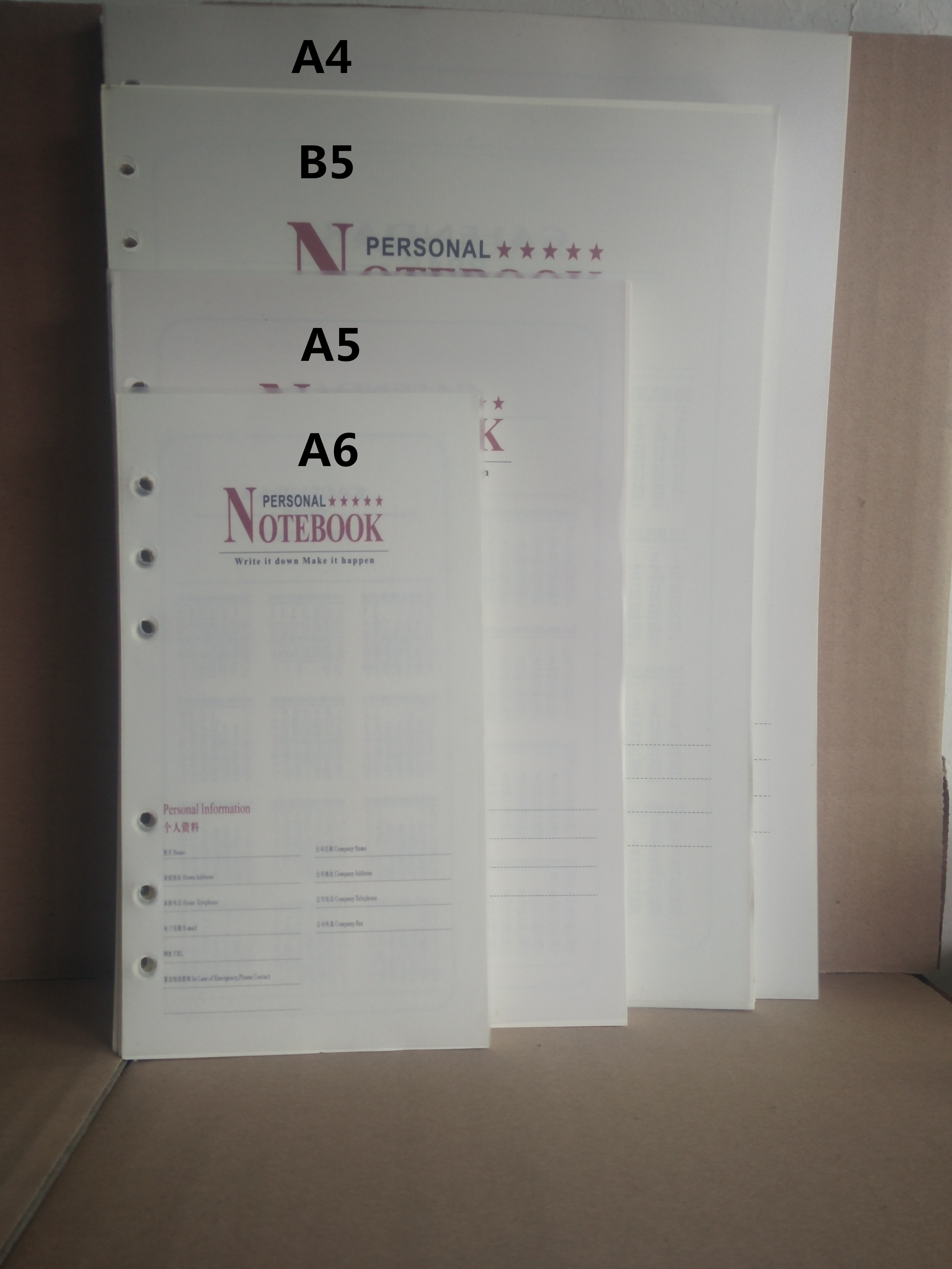 一折笔记本空白页a4_商务日记本子 a4a5b5活页夹笔记本内页 空白 包邮