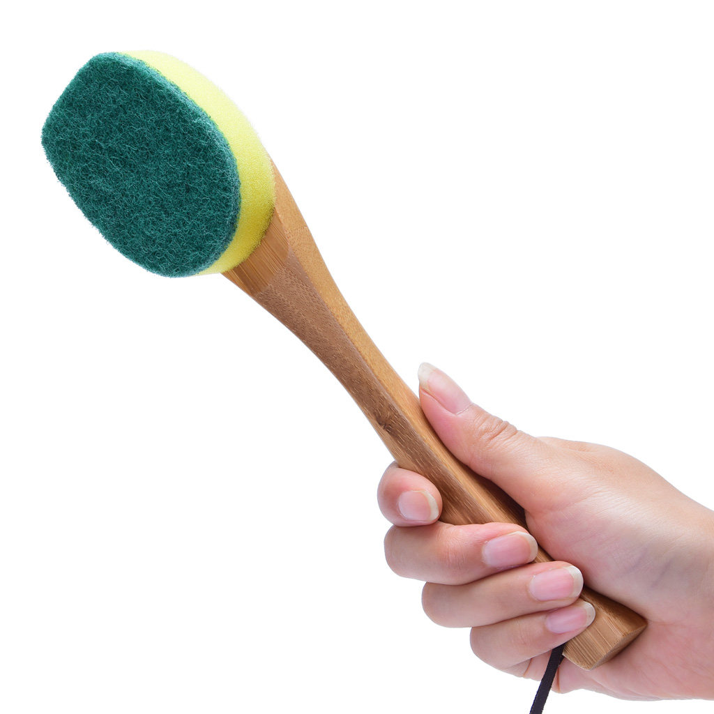 素一素二长柄洗锅刷海绵刷子厨房清洁洗刷大王刷锅神器洗碗不粘油