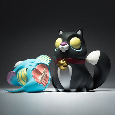 【xcl toys】coarse coarsetoys - do not disturb 猫吃鱼 三色