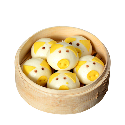 小猪奶黄包30g*24个速冻面食猪猪卡通包子儿童速食馒头早餐点心