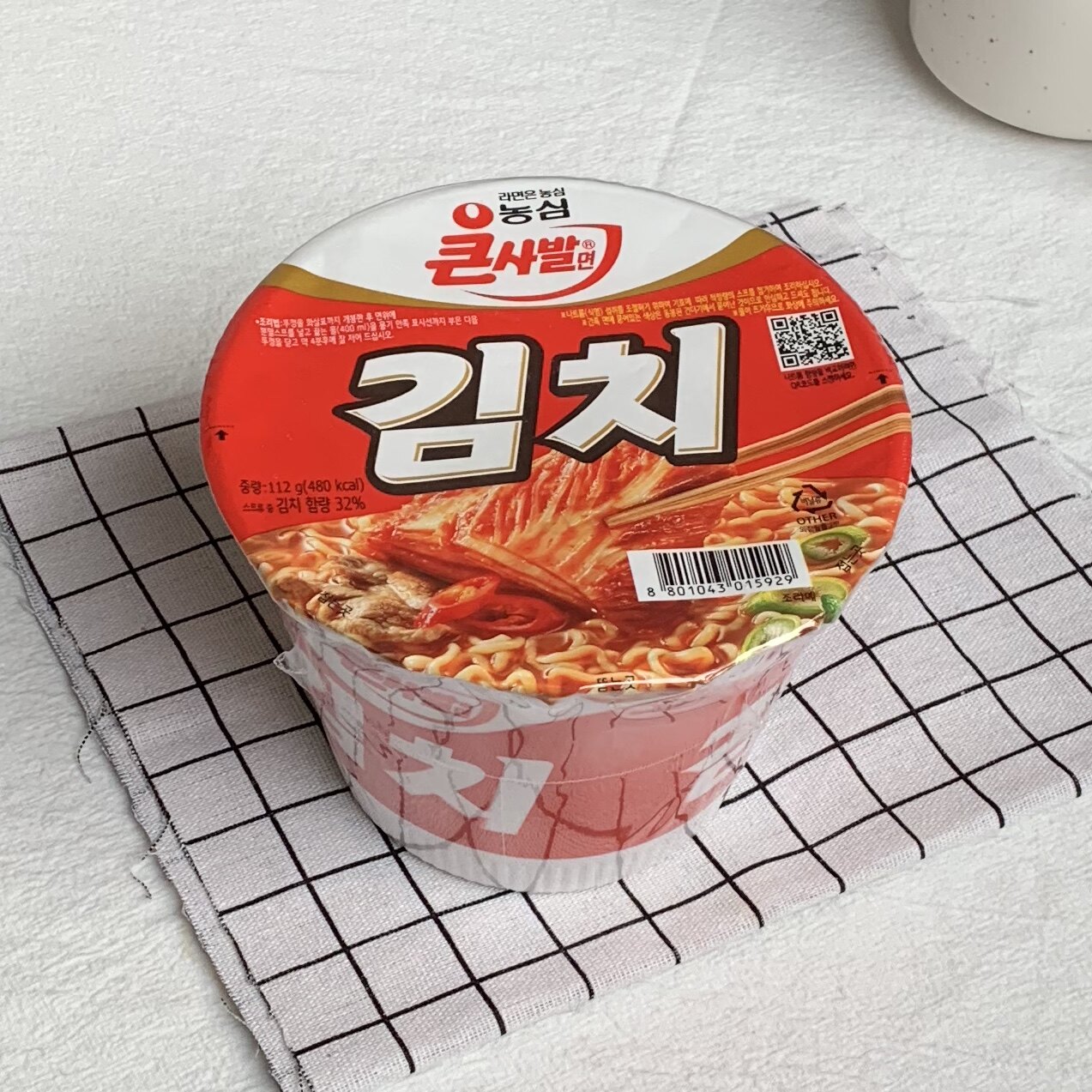 汤达人 桶装 碗面_韩国进口 农心经典韩式辣白菜碗面112g桶面大杯碗面