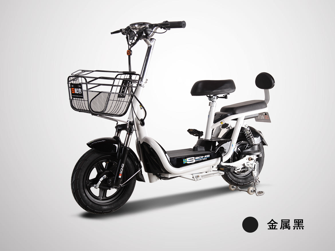 松吉电动车48v12安小酷迪电动自行车助力车轻便锂电池