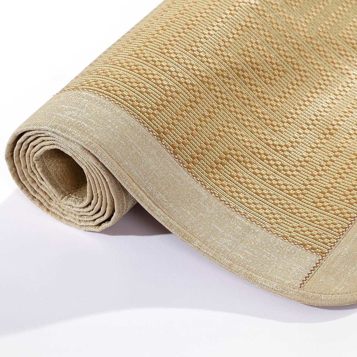 黄古林原藤席1.8m床三件套夏季加厚空调可折叠1.5米双人凉席席子