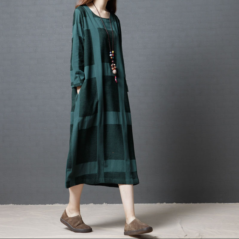 裙子这样穿减龄又显白祖母绿更有韵味