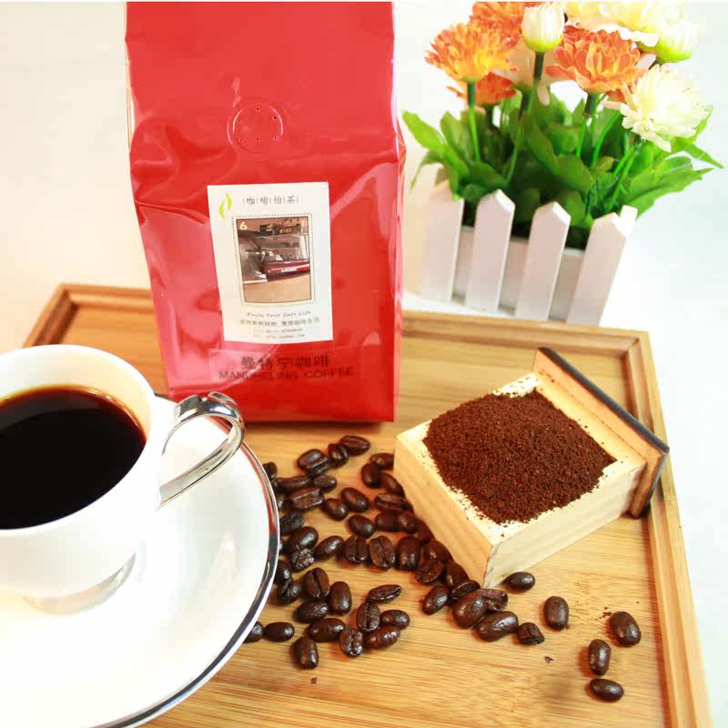 新鲜烘焙进口苏门答腊曼特宁咖啡豆咖啡粉 227g 磨粉请注明