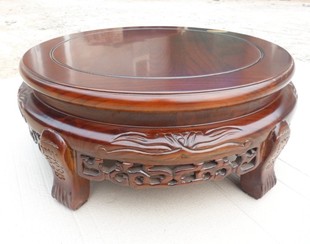 特价促销实木仿古花架大墩植物花盆架榆木奇石底座鱼缸架中式花台