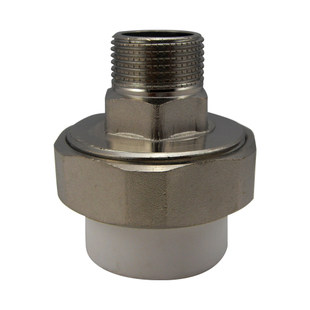 ppr加厚外丝活接 1寸ppr*6分外螺纹 32*3/4m 水泵接头 237克 ￥16.