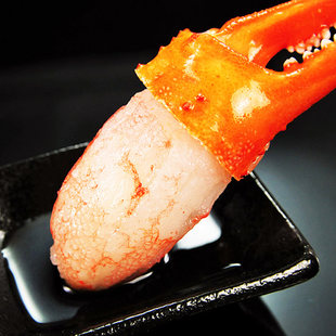 阿拉斯加鳕蟹蟹钳肉 雪蟹去壳钳肉半壳螃蟹脚蟹腿肉二本爪1kg包邮