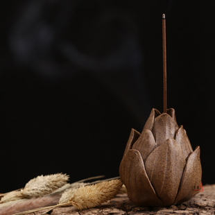 特价包邮景德镇纯手工制作莲花香插莲花苞香插线香香插