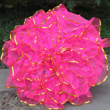 六一舞台道具牡丹手花环演出表演舞蹈演出大花朵手腕花广场舞_不打折