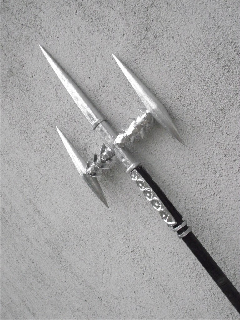 cosplay道具武器 reborn 家庭教师-库洛姆 六道骸-三叉戟 现货