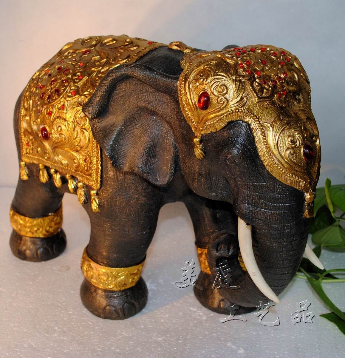东南亚风格工艺品大象摆件 家居装饰品摆设 客厅落地大象摆件