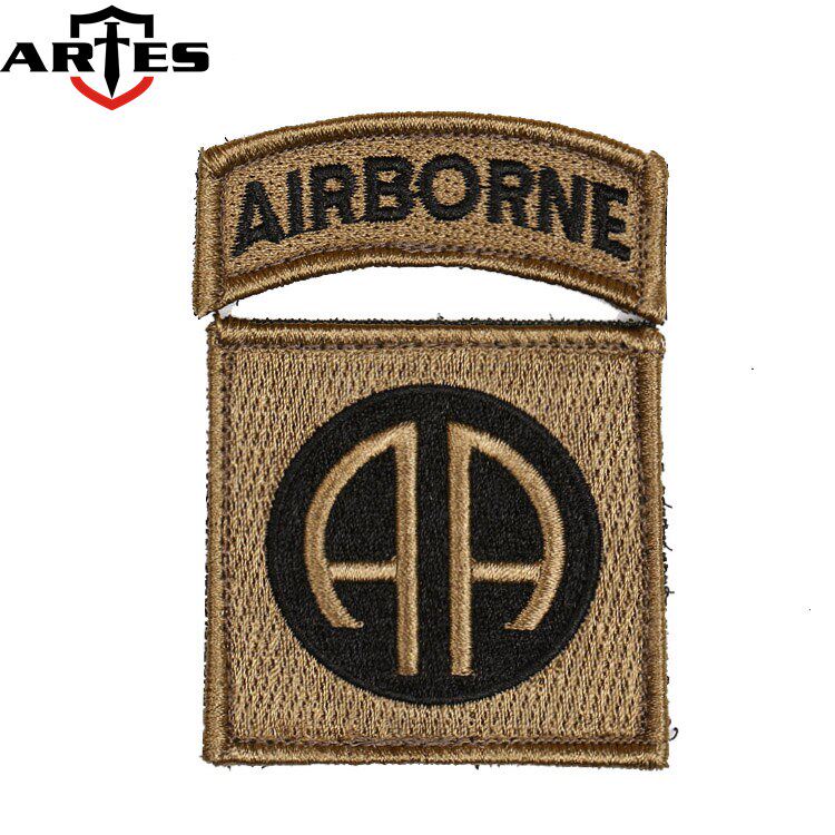一折us army_第82空降师臂章mc迷彩徽章cp迷彩作战服佩章usarmy军迷