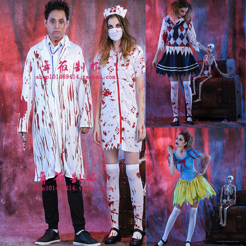 护士角色_zombie nurse costume万圣节角色扮演护士装僵尸制服优惠券