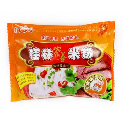 方便速食崇善桂林米粉 营养不上火 袋装鲜湿米线 传统卤菜味
