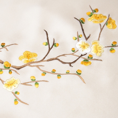 苏州丝巾刺绣梅花百搭桑蚕丝丝绸手工绣花真丝围巾女士苏绣披肩夏