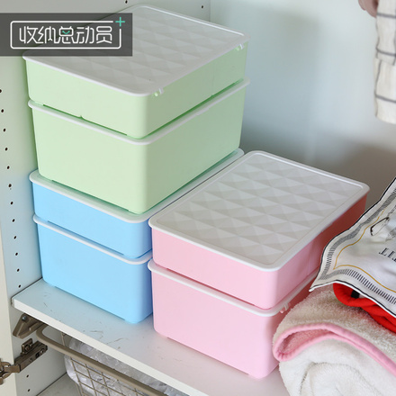 塑料多格内衣收纳盒家用装袜子收纳箱放内裤整