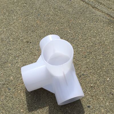 塑料四通 直角三通 diy架子花架子房子立体四通 弯角四通32mm