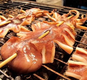 轰炸大鱿鱼串180g*10串冷冻食材发铁板鱿鱼串3袋包邮