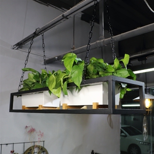 loft铁艺置物架悬挂架吊架吊顶架吊篮工业风餐厅咖啡厅家用架子