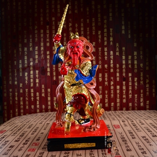 王灵官神像王天君像树脂佛像道家护法神像12/16英寸居家供奉摆件
