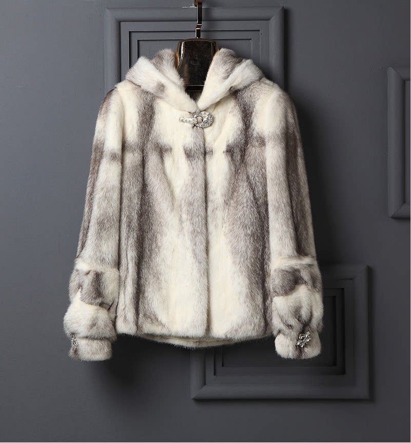 一折貂皮大衣女整貂 外套_2018新款进口貂皮大衣整貂女整皮皮草外套