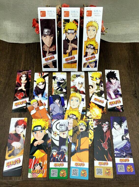 书签纸_2018新款 火影忍者 动漫纸质书签 36张/盒音乐书签买二送一