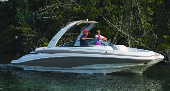 美国进口crownline科罗娜e6 w船底玻璃钢豪华游艇运动快艇