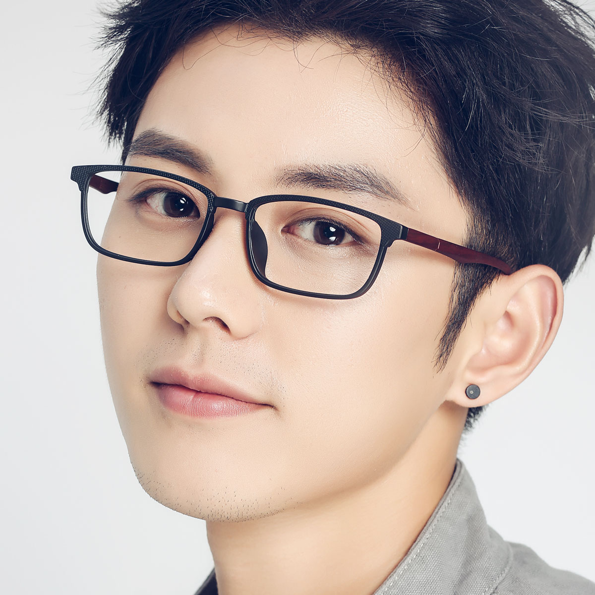 欣蕾 成品近视眼镜男防蓝光眼镜男 复古眼镜框tr90全框学生配镜潮