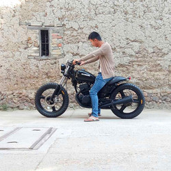 小鱼机车 手工改装哈雷款车架 太子复古摩托车