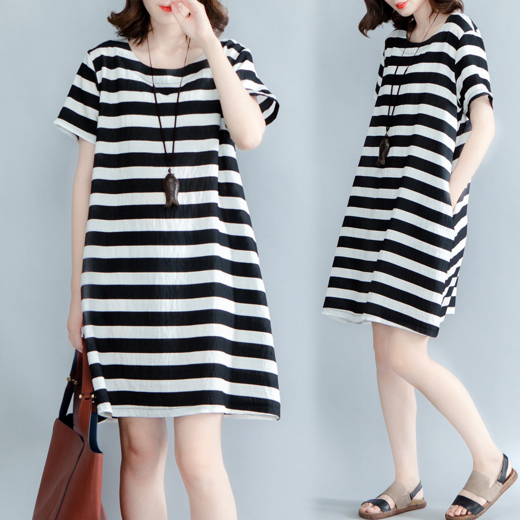 不挑人穿不挑身材穿的气质大码连衣裙