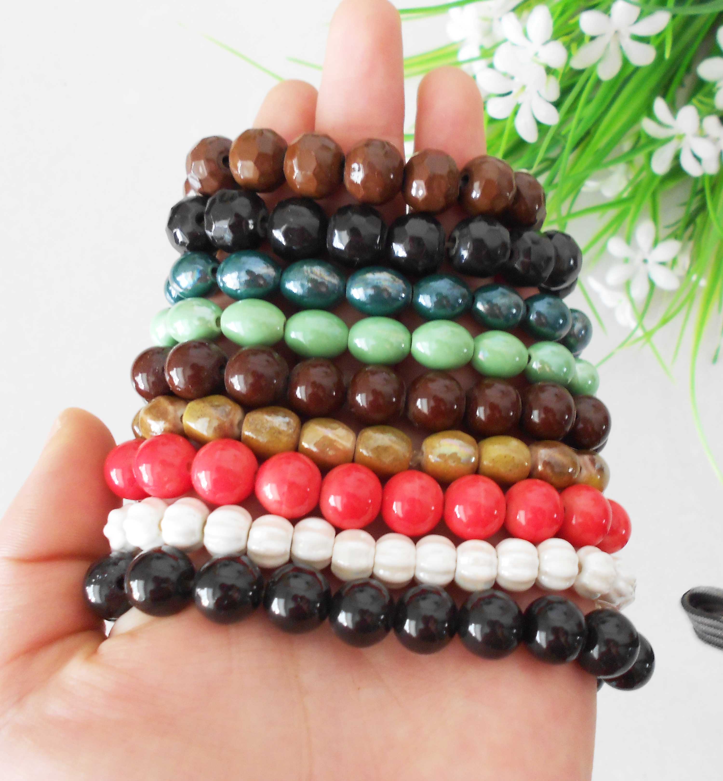 托玛琳手链电气石手链锗石能量手链纳米负离子高纯正品保健