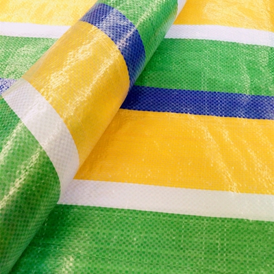 双赢三羊系列加厚全新聚乙烯四色彩条布 花油布花胶布塑料编织布