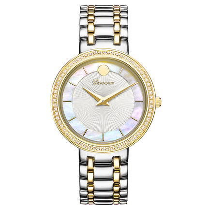 香港savina专柜正品时尚医疗钢表带防过敏手表镶钻石英水钻女表_7折