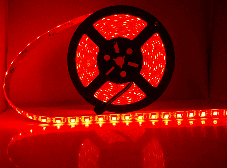led七彩变色灯带低压12v 5050rgb灯带 滴胶防水60珠rgb高亮软灯条