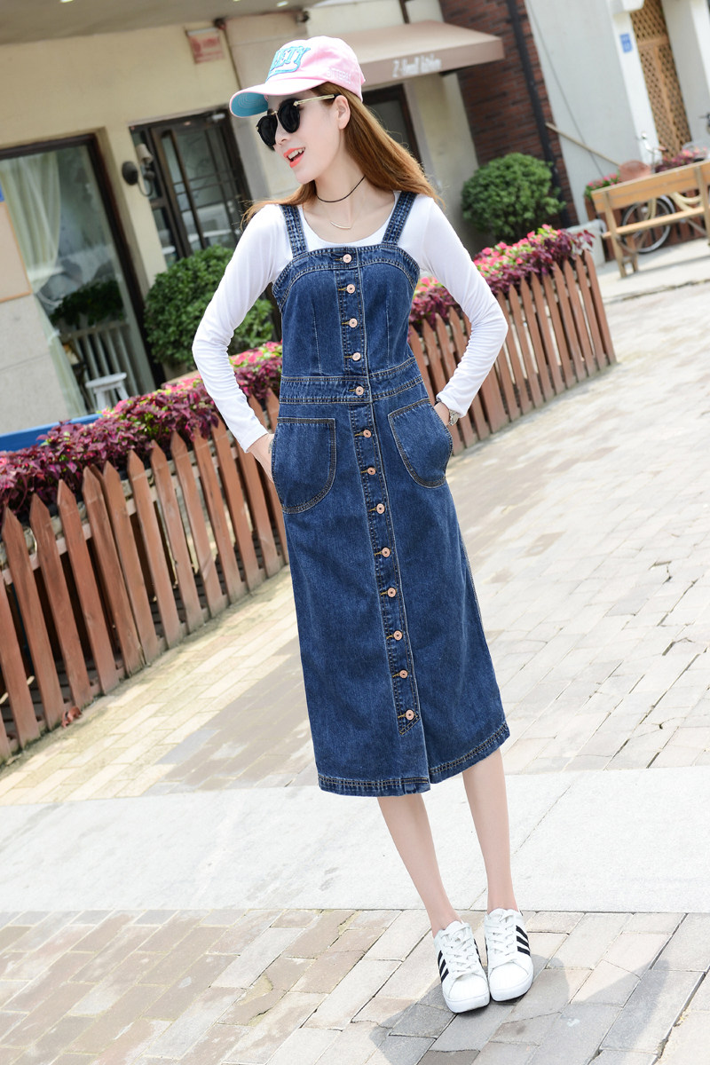 背带裙半身裙秋冬