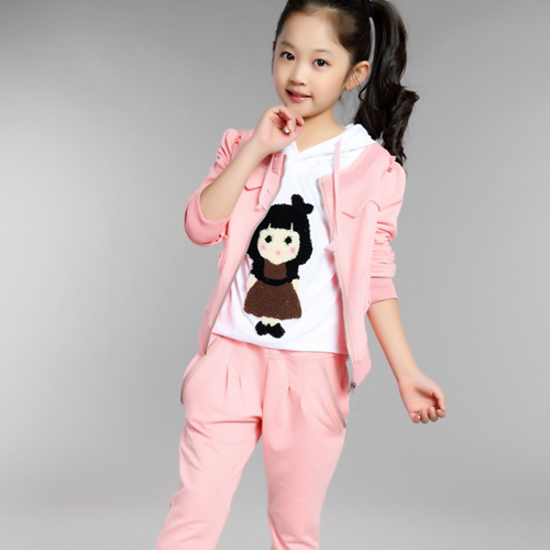 童装女童春装外套5-8_6春装11女童外套9春天休闲套装8儿童装7小女孩三