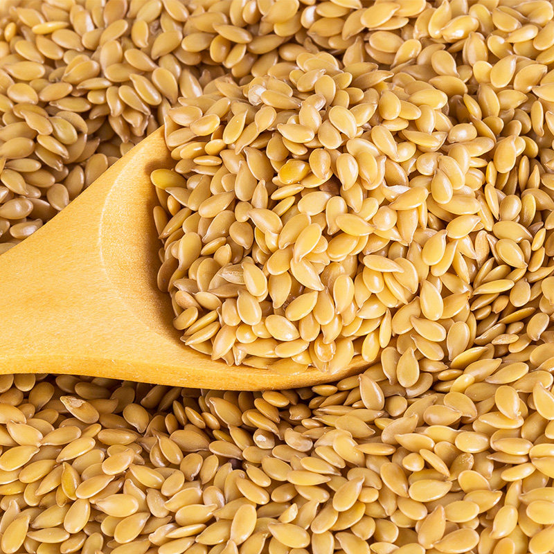 益善园亚麻籽仁胡麻子籽黄金亚麻籽仁内蒙古特产亚麻籽烘焙500g