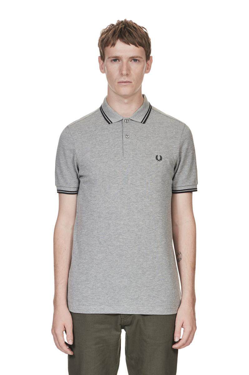 fred perry m3600-977男t恤短袖衬衫领经典款m3600麦穗标美国直邮