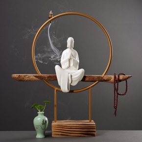 倒流香雕塑摆件